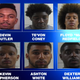 Shown are the six Notre Dame football players who are facing disciplinary action after arrests in two separate incidents Aug. 20, 2016.
WSBT22